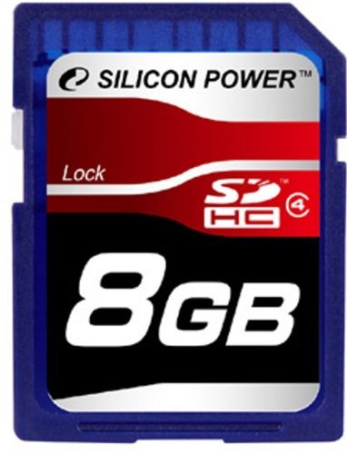Silicon Power SDHCメモリーカード 8GB (Class4) ブリスターPKG 永久保証 SP008GBSDH004V10