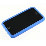 Dark Blue Premium Apple iPhone 3G Silicone Skin Case + Full Screen LCD Protector 5 Color Options In Stock now