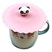 Estone Cute Anti-dust Silicone Glass Cup Cover Coffee Mug Suction Seal Lid Cap Cartoon (Panda)