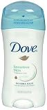 Dove Antiperspirant & Deodorant, Invisible Solid, Unscented for Sensitive Skin, 2.6-Ounce Sticks (Pack of 6)