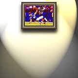 IMAGE OF Completely Handpainted American Football Sport Painting, Custom Order FL924, Oil on Canvas, with Option to Paint Jerry, Brett & Co. from Any Other Favorite Photograph or Picture, Unframed, Size 19'' x 27