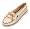 Deerskin Soft-T Moccasins by Minnetonka in Champagne
