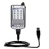 Classic Straight USB Cable for the PalmOne Tungsten W with Power Hot Sync and Charge capabilities - Gomadic Brand w/ TipExchange Technology