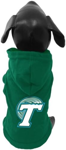 NCAA Tulane Green Wave Cotton Lycra Hooded Dog Shirt, XX-Small