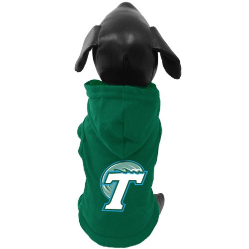 NCAA Tulane Green Wave Cotton Lycra Hooded Dog Shirt, XX-Small