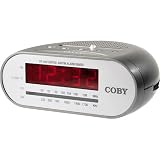 Coby AM/FM Clock Radio with Dual Voltage Capability