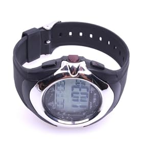 Pulse Heart Rate Monitor Calories Counter Chronograph Fitness Watch: Health &amp; Personal Care