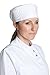 Fiumara Apparel Professional Cooking Chef Skull Cap Cotton Chef | Hat Mesh Top Skull Cap with Adjustable Elastic Baker for Kitchen Cooking Chef Cap- White