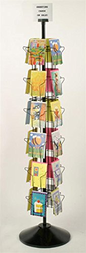 Greeting Card Display Rack with (24) 5 x 7 Pockets, 66