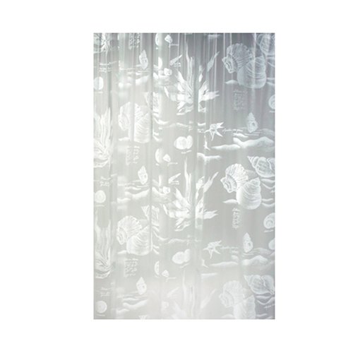 Spirella 1031544 Duschvorhang RIFF WHITE B x H: 180 cm x 200 cm