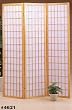 Three Panel Room Divider in Natural Finish By Coaster Furniture