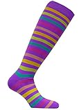 Eurosocks 0114 Women's Flakes & Stripes OTC Ski Socks-Pair