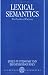 Used : Lexical Semantics: The Problem of Polysemy
