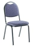 Global(R) Stacking Chair, Blue/Black