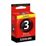Lexmark No 3 Black Ink Cartridge Lexmark No 3 Black Ink Cartridge