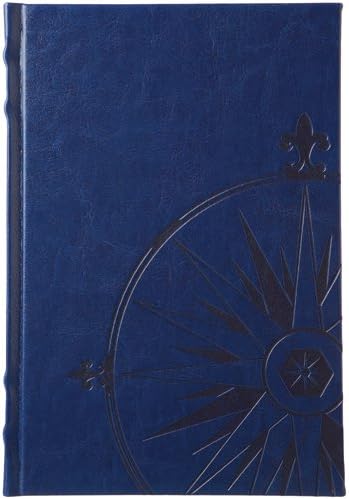 Nautilus Journal Diary, Fully Embossed, Lined Pages, 6x8, Navy