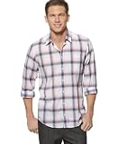 HUGO BOSS Men's Eskimoe Long Sleeve Plaid Shirt,Light Green,XX-Large
