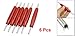 uxcell 6 Pcs Red Plastic Handle Two Way Valve Core Remover Tire Repair Tool