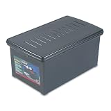 Rubbermaid 38906 Profilet File N Storet Portable File Tub, Extra Capacity, Letter, Black