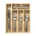 Marion Mirror 46-pc. Flatware Set with Wood Tray