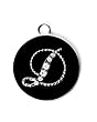 Fleur De Lis Monogram Necklace - D
