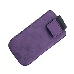 NFE� Etui offen - violett - mit Ausziehlasche und flacher G�rtelschlaufe f�r HTC Hero