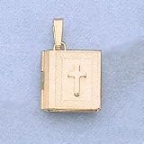 14kt Gold Locket Contains The Names Of All The Books In The Bible