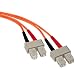 Leviton 50DSC-M05 Fiber Patch Cord, 50/125um Multimode, Duplex, SC to SC, 5 Meters