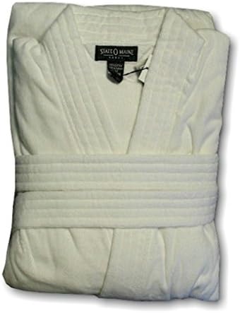 Big and Tall Kimono Length Terry Velour Robe (White XL-Tall)
