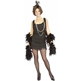 20s Chicago Flapper Costume - Adult Medium 20's Speakeasy Moll Dress Party Retro Outfit 1920s 1920's