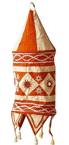 Lampshades Multicolored Applique Embroidered Fabric Indian-Style (clamp076)