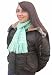 Handmade Winter Alpaca Natural Fiber Scarf - Ocean Mint (Fringes) [Apparel]