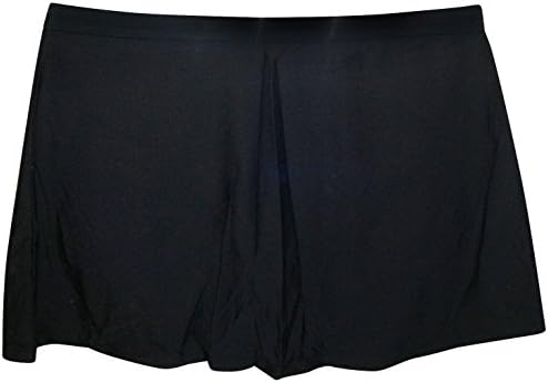 It Figures! Women's High Waist Swim Skirt Bottoms Skirtini (14, Black)