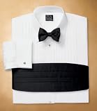 Signature 8-Pleat Broadcloth Point Collar Formal Dress Shirt