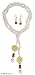 Pearl and jade jewelry set, 'Romance' 3.4' L
