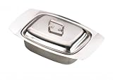 STAINLESS STEEL BUTTER DISH AND STAINLESS STEEL LID