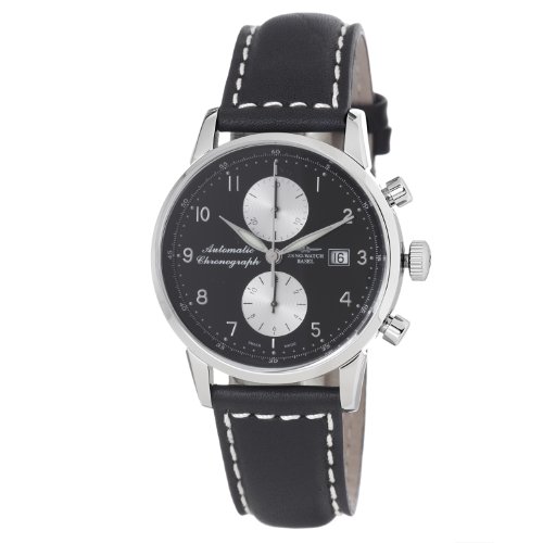 Zeno Men's 6069BVD-D1 Magellano Black Chronograph Dial Watch