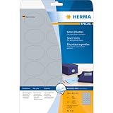 Herma Etiketten A4 4116 58,4x42,3 mm oval Folie gl&auml;nzend 450 St&uuml;ck silber
