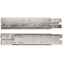 Sugatsune ESR-5 304 Stainless Steel Drawer Slide, 3/4 Extension, Positive Stop (Pair of 2)
