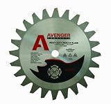 Avenger AV-12024 Rescue saw Blade, 12-inch by 24 tooth, 1-inch arbor with 20mm adapter bushing, C-3, FTG