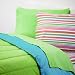 Extra-Long Twin Comforter, Aqua/Kiwi
