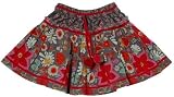 Room Seven Flower Print Pompom Cotton Skirt