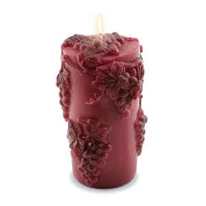 Sculpted Vineyard Candles - Red Scented by
