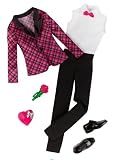 Ken Fashionistas Clothes: Pink Plaid Tuxedo Outfit