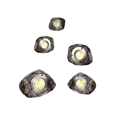 Kitchen: 5 pc. Halogen Rock Light Set with Sensor.