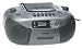 Casio CD312SBSR CD-Cassette Boombox With AM/FM Radio (Silver)