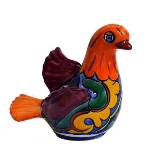 Talavera Small Dove Flower Planter, 6" Tall
