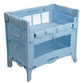 Click here to buy Arm's Reach Mini Azure Co-Sleeper by Arm's Reach Concepts.