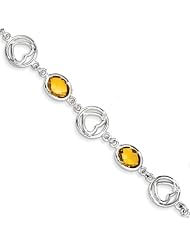 Sterling Silver Citrine Bracelet