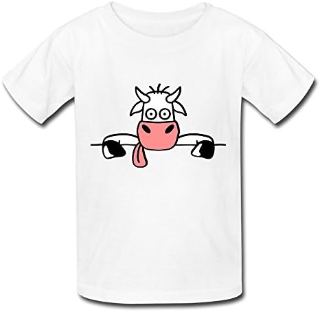 Jiaso Kids Boys And Girls Funny Cow T-shirt Small